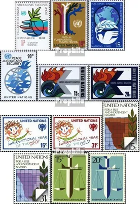 Produktbild von Briefmarken UNO - New York 1979 Mi 328-339 (kompl.Ausg.) Jahrgang 1979 komplett postfrisch Freimarken