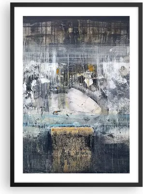 Produktbild von Gerahmtes Poster - Schwarzer Rahmen - Abstraktion modern - 50x70 cm - Wand Bild - Wanddeko - Wandbilder - Kunstposter - Wandposter - Bilderrahmen - Bilder - Kunstdruck - Wandbild - P2BPA50x70-3474