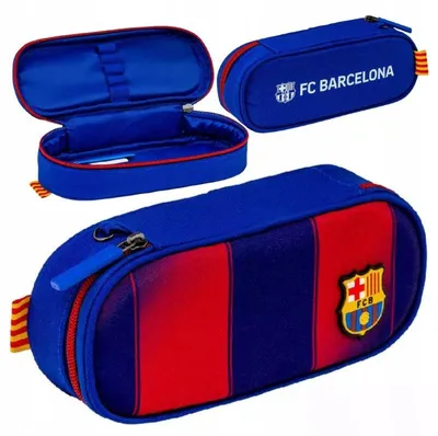 Productafbeelding van Pennenetui, geschikt voor schoolspullen, etui met het logo van FC Barcelona