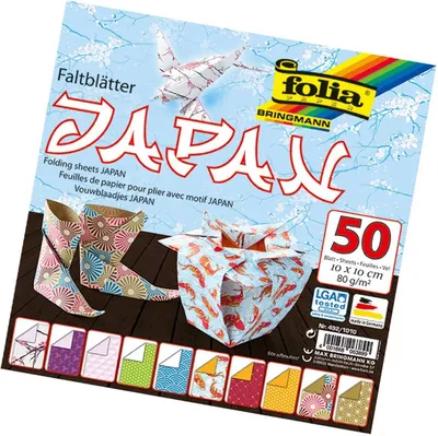 Zdjęcie produktu dla folia składana JAPAN, 100 x 100 mm, 50 arkuszy