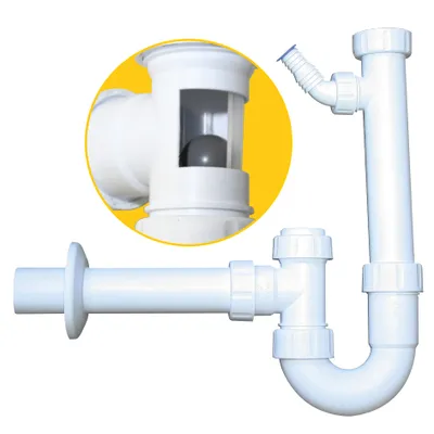 Produktbild von HAAS Kugelverschluss - Siphon für Waschtisch (1 1/4) - Spültisch (1 1/2) Geruchsverschluss, DN 40, Typ 5485