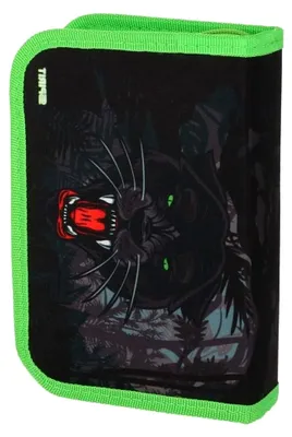 Produktbild von Schüler-Etui Wild Panther 28 teilig 1-Zipper Mäppchen