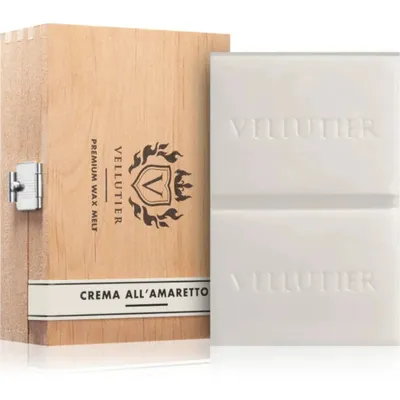 Obrázok produktu pre Vellutier Crema All'Amaretto - Vonný vosk v drevenej krabičke