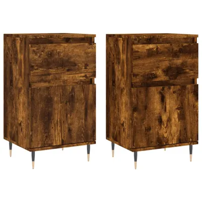 Produktbild von Sideboards 2 Stk. Räuchereiche 40x35x70 cm Holzwerkstoff