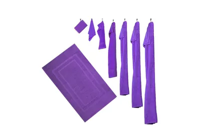 Produktbild von 8er Set - 4 Duschtücher, 4 Handtücher - Lila