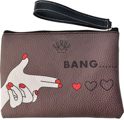 Produktbild von Melady Kulturtasche Damen 22x16 cm Braun Polyester Rechteckig