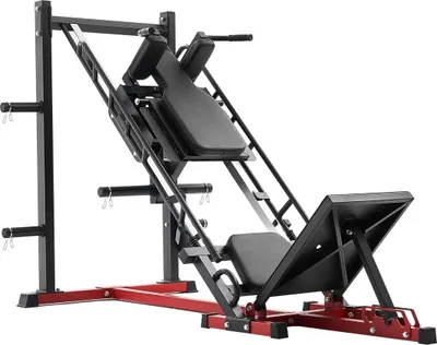 Produktbild von Beinpresse-Hack-Squat-Kombimaschine, verstellbar, für den Unterkörper, speziell für das Heimtraining