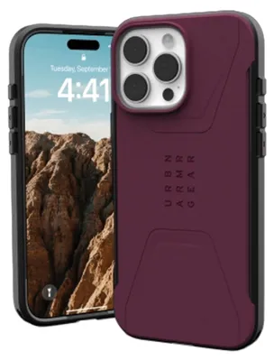 Zdjęcie produktu dla Etui UAG Civilian Magsafe na iPhone 16 Pro Max - czerwone