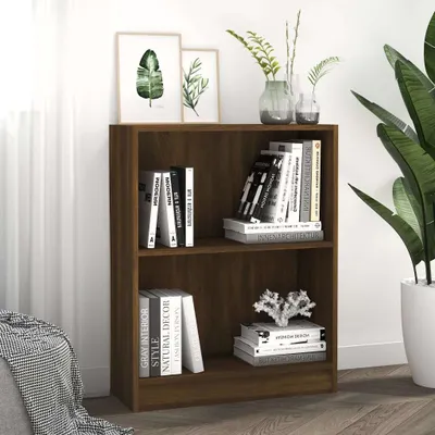 Produktbild von "2026 Promotion" Bücherregal - Standregal - Aktenregal - Braun Eichen-Optik 60x24x76 cm - Holzwerkstoff - Wohnzimmerschrank CC27928