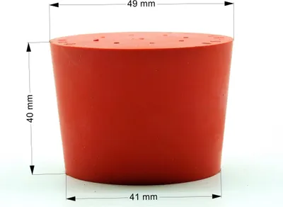 Produktbild von Gummistopfen Rot 49/41mm