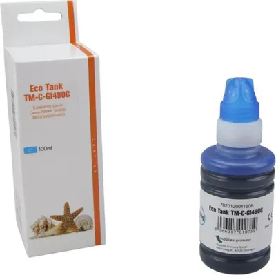 Produktbild von cyan Tinte 4.3-GI-490C kompatibel mit Canon GI-490C [ 0664C001 ]  Seiten: 7.000