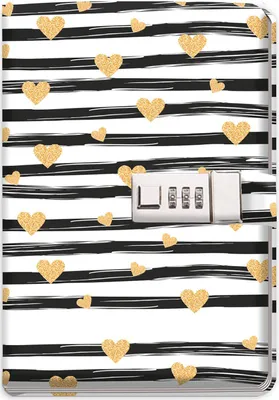 Produktbild von Trötsch Tagebuch mit Zahlenschloss Goldheart