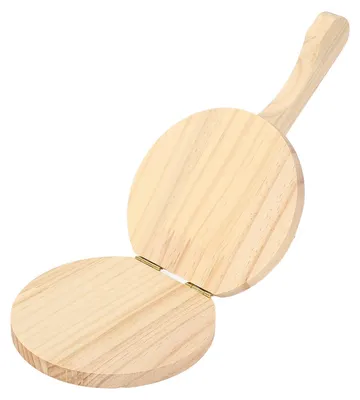 Imagen del producto de Prensa para tortillas, de madera, con mango ergonómico, manual, para hacer tortillas de harina, pizza, roti y más