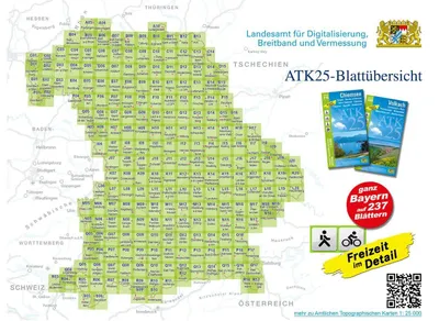 Image de ATK25-I17 Viechtach (Carte topographique officielle 1:25000)