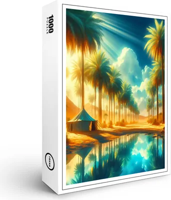 Produktbild von raxxa Premium-Puzzle "Palmenparadies", 1000 Teile