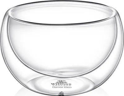 Produktbild von Wilmax Doppelwandige Glasschüssel, 250 ml – WL-888755/A
