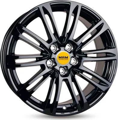 Produktbild von 18 Zoll MAM A4 5x112 ET50 Alufelgen BLACK PAINTED