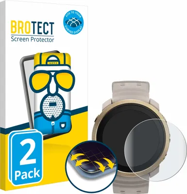 Produktbild von 2x BROTECT Fullscreen Schutzfolie für Polar Vantage M3 Displayschutz Folie Fullcover Matt Entspiegelungsfolie