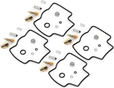 Immagine prodotto di 4 set di kit di riparazione del carburatore, revisione, parti di conversione del carburatore, adatti per Yamaha YZF600R 1997-2007