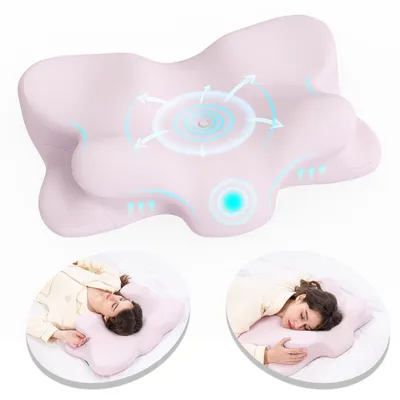 Produktbild von CHICASA Ergonomisches Nackenstützkissen aus 55D Memory Foam, 5-Zonen Schlafkissen für Tiefschlaf, 4D Luftzirkulation, 12/8 cm Höhe, , 65x41 cm