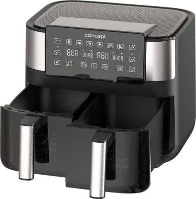 Obrázok produktu pre Vzduchová fritéza CONCEPT 8L FR8000 Black Silver
