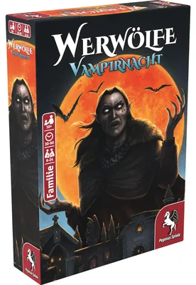 Immagine prodotto di Werwölfe - Vampirnacht Gioco di carte per 6-24 giocatori dai 12 anni in su