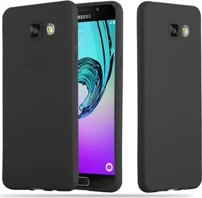 Immagine prodotto di Cadorabo custodia per Samsung Galaxy A5 2016 custodia protettiva in nero custodia per telefono cellulare TPU custodia in silicone cover