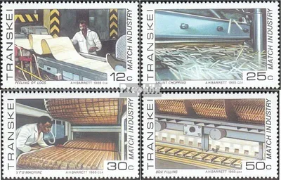 Produktbild von Briefmarken Südafrika - Transkei 1985 Mi 172-175 (kompl.Ausg.) postfrisch Streichholzindustrie
