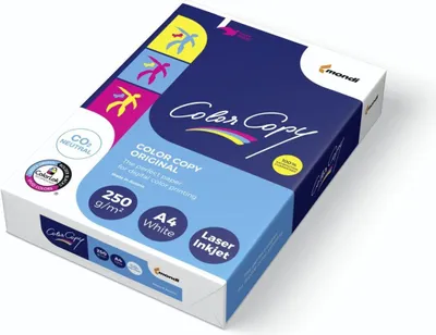 Produktbild von Mondi EA87, Kopieren, A4 (210x297 mm), 125 Blätter, 250 g/m², GreenRange, ISO 9706, EU Ecolabel, Forest Stewardship Council (FSC)