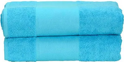 Produktbild von A&R 701.50 | PrintMe Bath Towel / 70 x 140 cm - Farbe: Aqua Blue - Größe: 70 x 140 cm