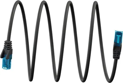 Zdjęcie produktu dla Goobay 79243 Kabel krosowy CAT 6A U/UTP, czarny, 20 m