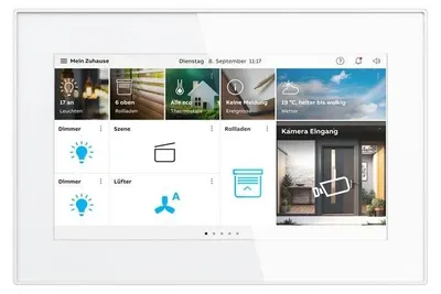 Produktbild von Busch-Jaeger Bedienpanel, Busch-OneTouch 7", LAN und WLAN, für Türkommunikation, weiß, 1 Stk.