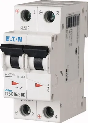 Produktbild von Leitungsschutzschalter (MCB), 32 A, 2p, Charakteristik: C, DC 279143 EATON