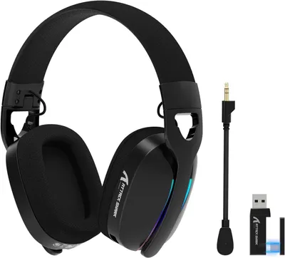 Obrázok produktu pre Herné slúchadlá, BT, 2,4 G, 3,5 mm, RGB skladacie, 7.1 priestorový zvuk, slúchadlá s mikrofónom, odnímateľný mikrofón s potlačením šumu, pre PC, mobilné zariadenia