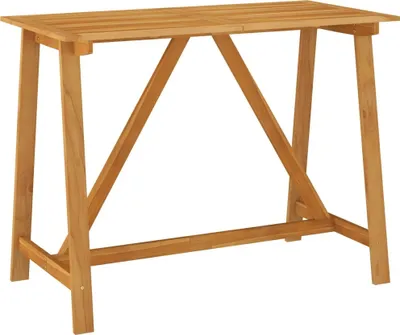 Image de Table de bar de jardin 140x70x104 cm Bois d'acacia massif