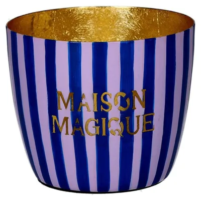 Produktbild von Gift Company Windlicht Madras Maison Magique Blau Gold