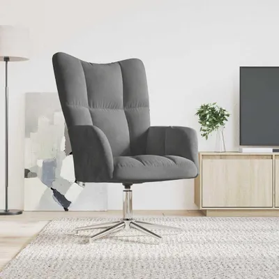 Obrázok produktu pre vidaXL Relax kreslo Dark Grey Velvet