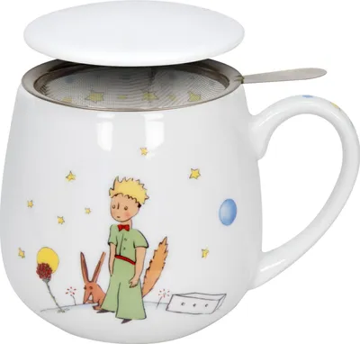 Produktbild von Könitz 1150001363 Becher mit Sieb und Deckel 400 ml - Der kleine Prinz Geheimnis - Tea for you / Teebecher
