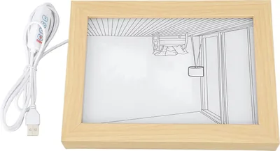 Obrázok produktu pre LED dekoratívne svetlo maľba nočný obraz 3 farby nastaviteľné LED svetlo maľba obývacia izba spálňa stena stolný dekor USB zástrčka v modeli S