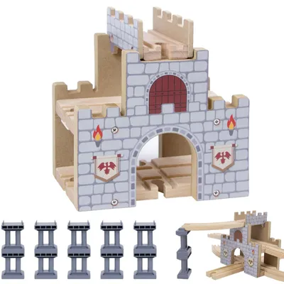 Produktbild von Holz-Eisenbahn-Zubehör – Burgtunnel für Kinder ab 3 Jahren