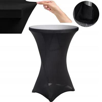 Produktbild von Elastische Tischdecke Weiss Für Cocktailtisch Fi80 H:110Cm