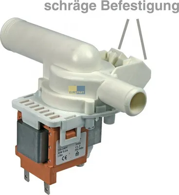 Produktbild von Europart Ablaufpumpe Magnettechnik 34W Plaset mit Pumpenstutzen eingesetzt Waschmaschinen und Waschtrocknern