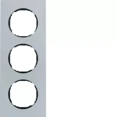 Immagine prodotto di Berker 10132674 Telaio a 3 moduli, piatto, R.8, alluminio