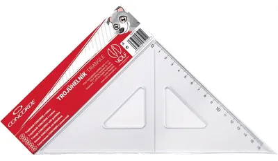 Produktbild von Trojúhelník Concorde, s ryskou, 45/16 cm, čirý