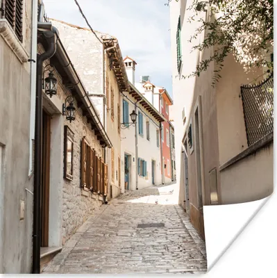 Produktbild von MuchoWow® Poster Sommer - Haus - Straße 75x75 cm - Wand Dekoration