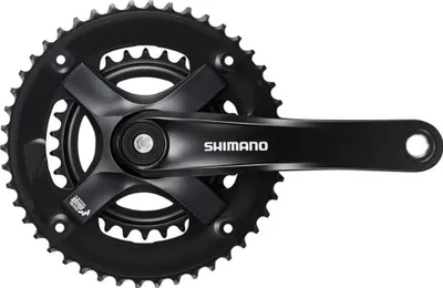 Immagine prodotto di Pedivella Shimano FC-TY501-2 a 2 velocità 30-46 denti 175 mm Guarnitura bicicletta Guarnitura