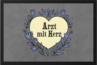 Produktbild von Arzt mit Herz Fußmatte  Geschenkidee Zum Danke Sagen Bester Arzt