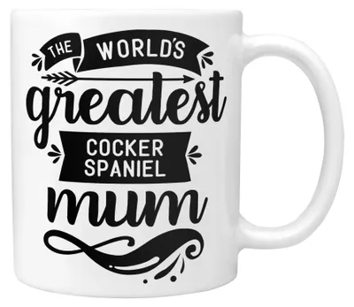 Cocker-Spaniel-Mama-Tasse, 325 ml, Keramik, spülmaschinenfest