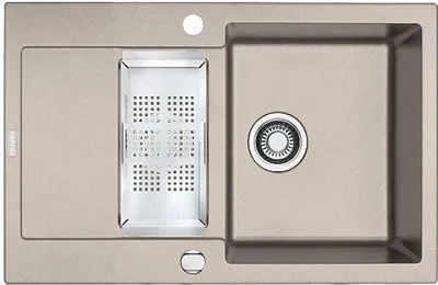 Produktbild von Franke Spüle Maris MRG 651-78 in Beige / Ausschnittmaß 760 x 480 mm / Granitspüle / Auflagespüle / Einbauspüle