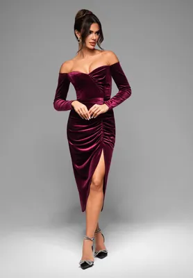 Produktbild von Edoti Formelle Frauenkleider Snuhell bordo L